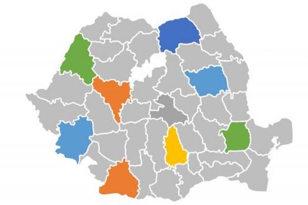 Harta României apare modificată în Manualul de Identitate Vizuală pentru PNRR