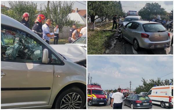 Doi copii de 4 şi 9 ani şi cinci adulţi, răniţi în urma unui accident la Iaşi
