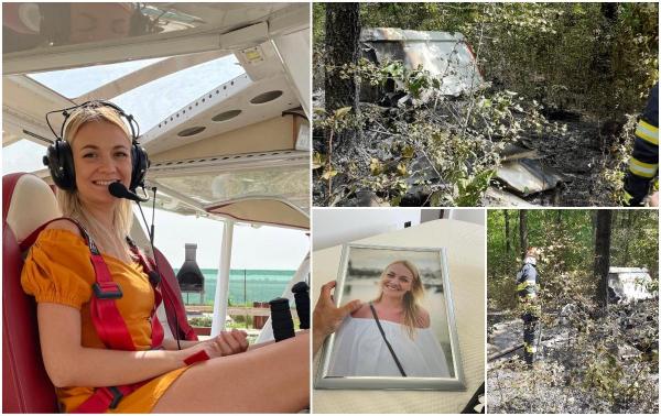 "Aş fi ales fără să clipesc să fiu în locul tău". Georgiana a murit la 28 de ani în accidentul aviatic din Giurgiu. Primise cadou lecţia de zbor chiar de la iubitul său
