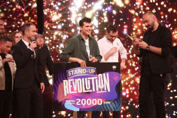 Sergiu Mirică a câștigat primul sezon Stand-Up Revolution și premiul de 20.000 de euro