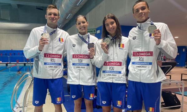 Medalie de argint la Lima pentru România la ştafetă combinată de 4x100 metri liber