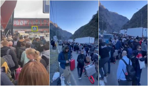 Rusia va deschide un centru de recrutare la frontiera cu Georgia, pe unde fug sute de ruşi ca să scape de război