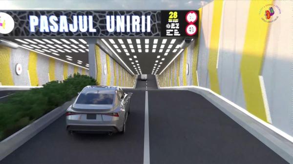 Pasajul Unirii se redeschide. Băluţă promite ''cel mai tehnologizat și modern tunel rutier din România''