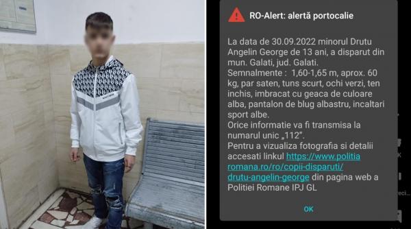 Băiat de 13 ani din Galați, găsit în Gara de Nord după un mesaj RO-ALERT trimis în mai multe județe