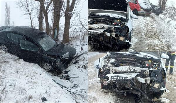 S-a urcat drogat la volan și a făcut prăpăd pe o șosea din Galați. Șoferul de 19 ani și alte două persoane, între care un copil de 2 ani, au ajuns la spital