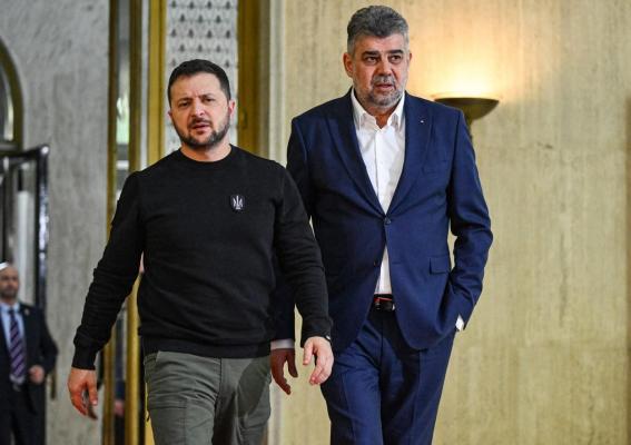 Marcel Ciolacu, într-o vizită oficială la Kiev. Despre ce a discutat cu preşedintele Volodimir Zelenski