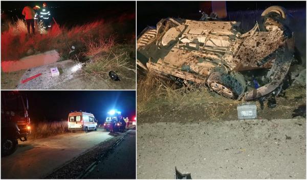 Patru tineri cu vârste între 17 și 19 ani au trecut pe lângă moarte, după ce s-au răsturnat cu mașina pe o șosea din Botoșani. Toți au ajuns la spital