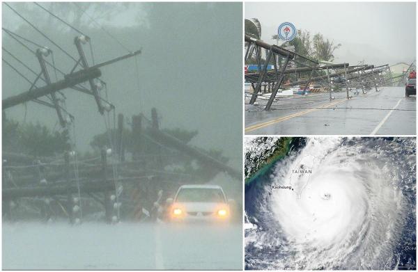 Viteză record de vânt de peste 340 de kilometri pe oră în Taiwan, în urma taifunului Koinu. Zeci de oameni şi-au lăsat casele pentru a-şi salva viaţa