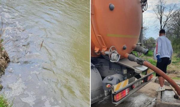 Bărbat de 55 de ani din Albeşti, prins de jandarmi când golea vidanja direct în râul Argeş