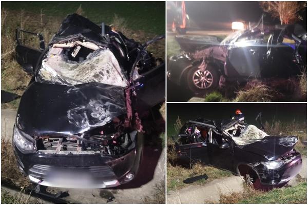 Accident grav în apropiere de "Zidul Morţii" din Suceava. Un băiat de 18 ani a scăpat cu viaţă,, după ce s-a răsturnat cu maşina