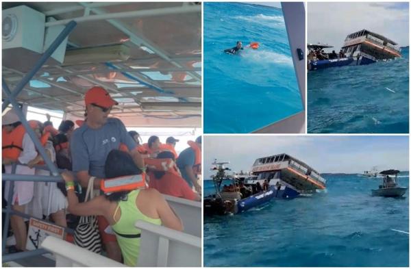 Un feribot plin cu turişti s-a scufundat în Bahamas, o persoană a murit. Pasagerii s-au aruncat în apă încercând să se salveze