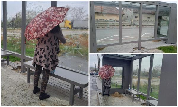 Staţii pentru transportul în comun recent montate, vandalizate în Târgu Jiu