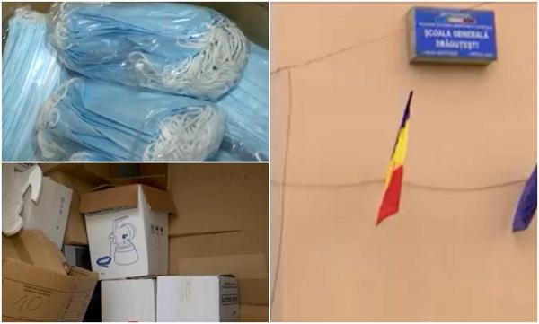 Zeci de mii de măști au ajuns într-o școală din Gorj abia după ce pandemia de Covid-19 a trecut