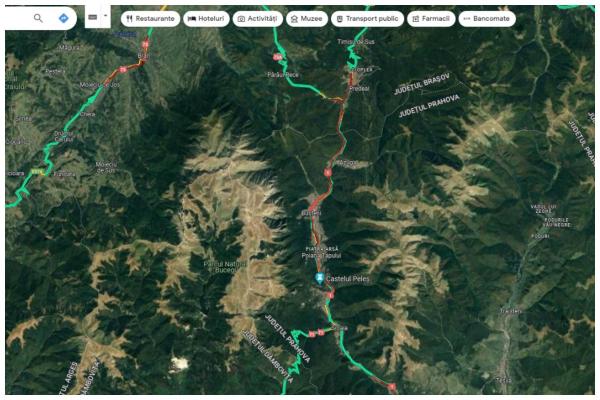 Aglomerație pe Valea Prahovei, către Ploiești, între Predeal şi Buşteni, dar şi între Breaza și Comarnic. Se circulă în coloană