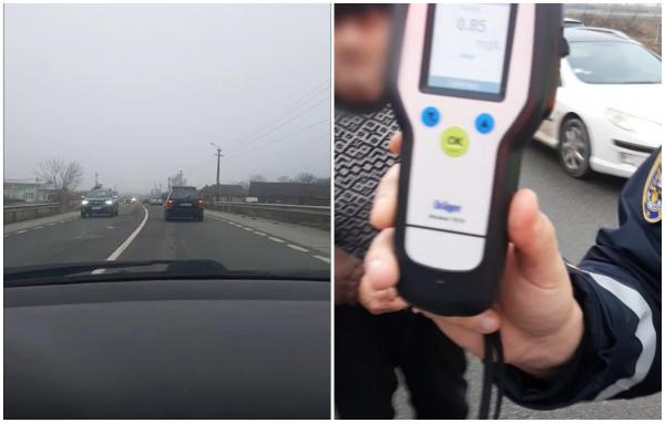 "A băut pastile cu jinars". Un clujean a oprit un şofer care mergea haotic şi l-a dat pe mâna poliţiei. Explicaţia halucinantă a bărbatului