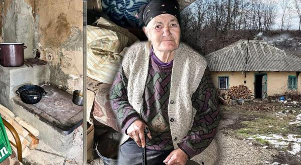 La 70 de ani, Maria și-a lăsat viața în voia Domnului. Într-o casă care stă să cadă pe ea, femeia trăiește printre șobolani care și-au făcut cuiburi și în pereți
