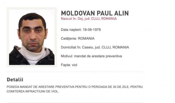 Bărbatul de 44 de ani, care a violat o copilă de 17 ani din Cluj, dat în urmărire. A fost eliberat pentru că judecătorul nu a apucat să semneze mandatul de arestare