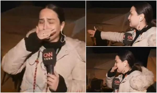 O jurnalistă a început să plângă în timpul unui live din Turcia, după cutremurele de aseară. "Pământul tremură sub picioare, e fum peste tot, clădirile s-au prăbușit"