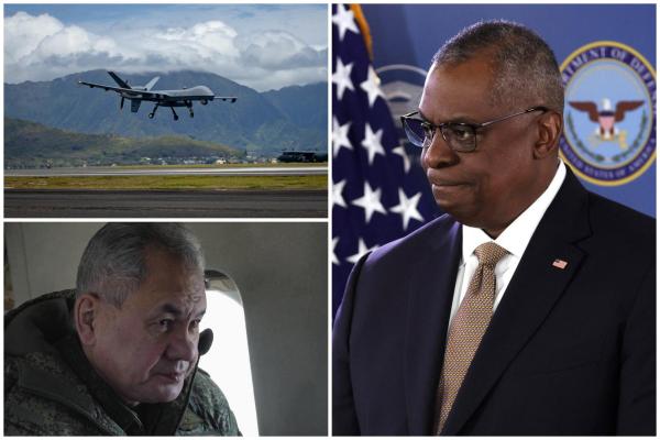 Lloyd Austin a vorbit cu ministrul rus al Apărării, Serghei Şoigu, după incidentul cu drona