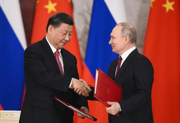 Vladimir Putin și Xi Jinping la Moscova, 21 martie 2023