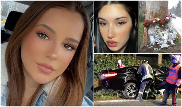 "Nu te grăbi, mi-e frică!" Două fete au murit pe loc într-un BMW 420 zdrobit de copac, pe un drum din Treviso, în Italia