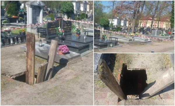 Bătrân de 90 de ani, scos cu frânghiile din groapa de mormânt proaspăt săpată. Groază într-un cimitir din Polonia