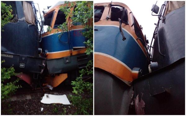 Accident feroviar în Giurgiu: două locomotive s-au ciocnit frontal. Unul dintre mecanici era băut