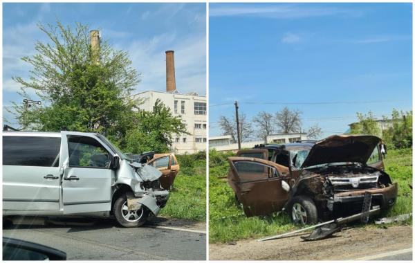 Accident cu trei răniţi în Blejoi, Prahova