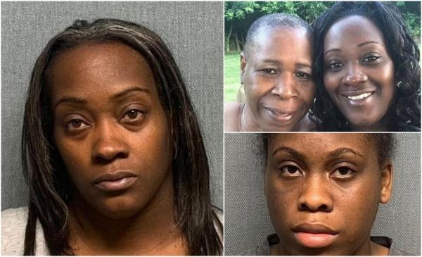 Mama (stânga) şi fata (dreapta jos) au ucis-o pe bunică cu sânge rece (stânga sus)