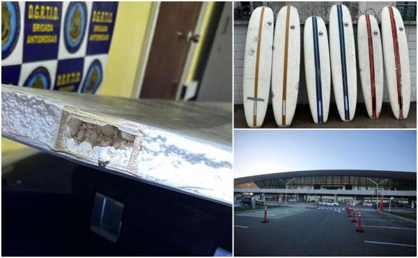Cocaină adusă în Europa cu plăci de surf. Polițiștii din Uruguay au destructurat o uriașă rețea internațională de trafic de droguri