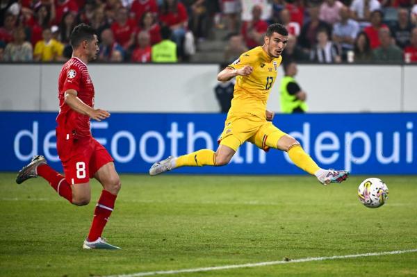Elveţia - România 2-2. România revine spectaculos, pe final: Mihăilă, "dublă" în două minute