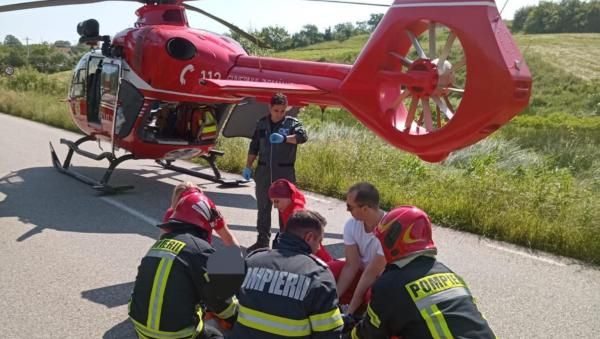 Accident în Caraş-Severin. A intervenit elicopterul SMURD