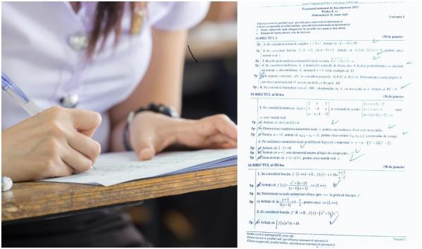 Subiecte Matematică Bac 2023. Ce au avut de rezolvat elevii de clasa a 12-a la a doua probă scrisă a examenului