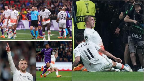 Finala Conference League 2023. Fiorentina - West Ham 1 - 2. Englezii au câştigat trofeul în finala de la Praga