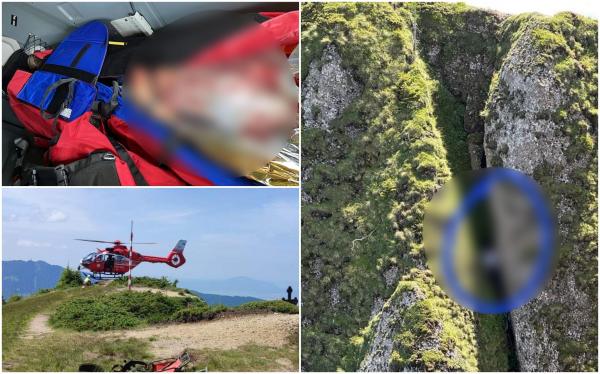 Un turist a căzut într-o râpă din Masivul Piatra Mare. Intervin salvatorii montani din Braşov: bărbatul va fi transportat la spital