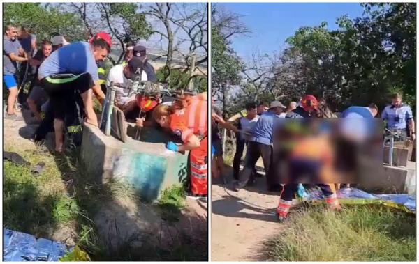 A intrat în fântână să salveze o pisică, dar nici el n-a mai putut ieşi fără ajutor