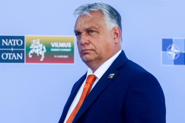 Viktor Orban, premierul Ungariei la summitul NATO de la Vilnius