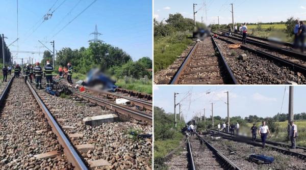 accident de tren cu patru morți la Orbeni, în județul Bacău