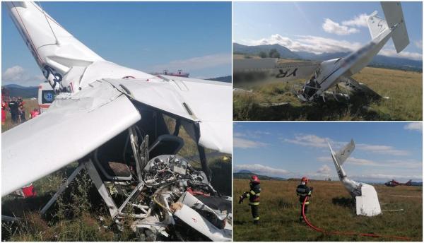 Un avion de mici dimensiuni s-a prăbuşit în Brașov, pe un câmp dintre Râșnov și Tohan. Pilotul a murit