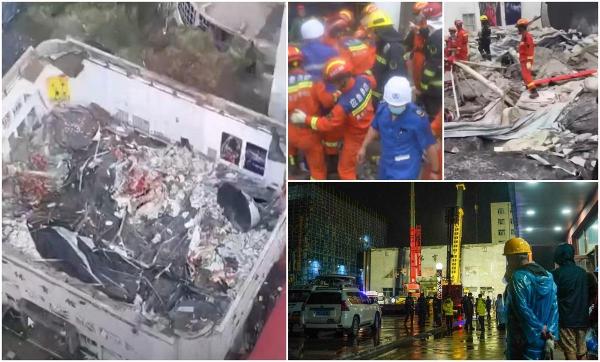 Zece morţi, după ce acoperișul unei săli de sport s-a prăbușit, într-o școală din China. O victimă, încă prinsă sub dărâmături