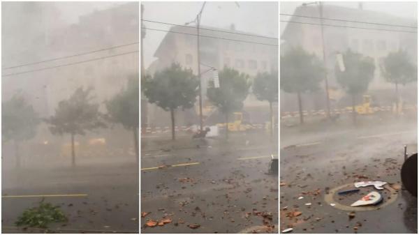 Furtună violentă în Elveția