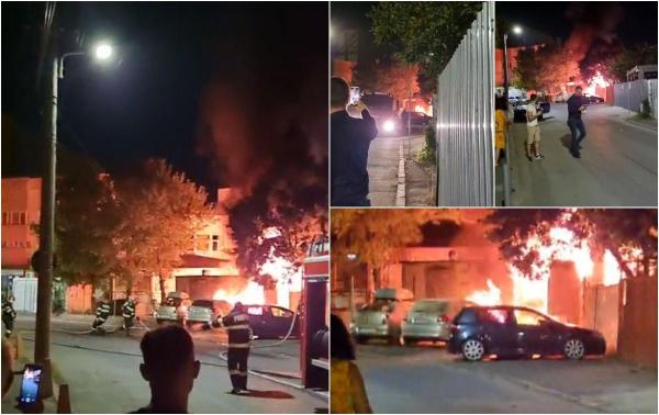 Incendiu puternic în spatele spitalului Robănescu din Bucureşti, după ce un transformator a explodat. 110 copii au fost evacuaţi