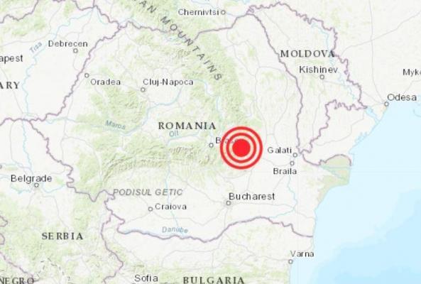 Cutremur azi în România. Seismul de 4,1 pe Richter s-a produs în Vrancea