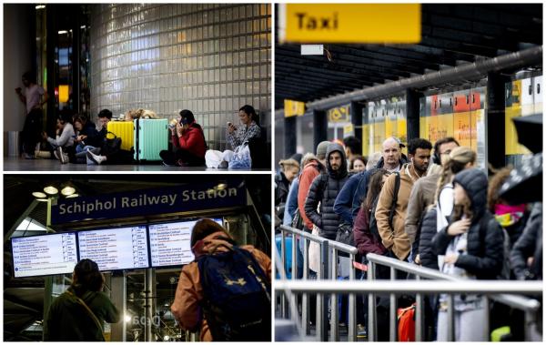 Sute de zboruri au fost anulate