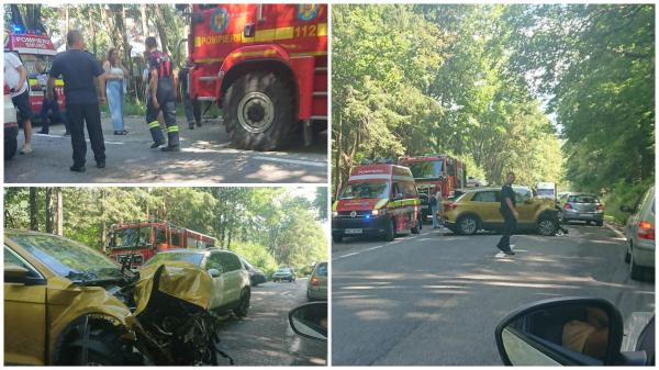 Accident grav în care a fost implicată și o femeie însărcinată, pe DN 1A, la Cheia. 4 victime au fost transportate de urgență la spital