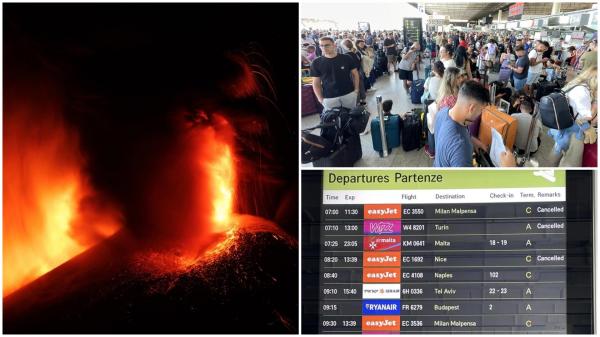 erupția vulcanului Etna 14 august 2023