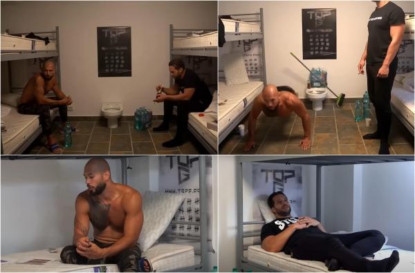 Spectacol pe internet marca fraţii Tate. Sub control judiciar, şi-au recreat o celulă în vila din Pipera şi s-au filmat live pentru 24 de ore