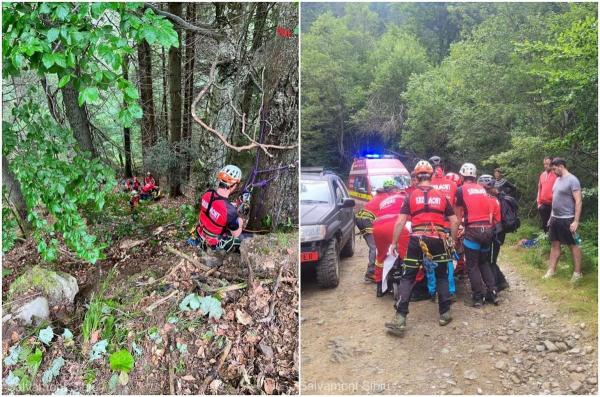 Doi bărbaţi au ajuns la spital, după ce au căzut cu ATV-ul pe un drum forestier, în Sibiu
