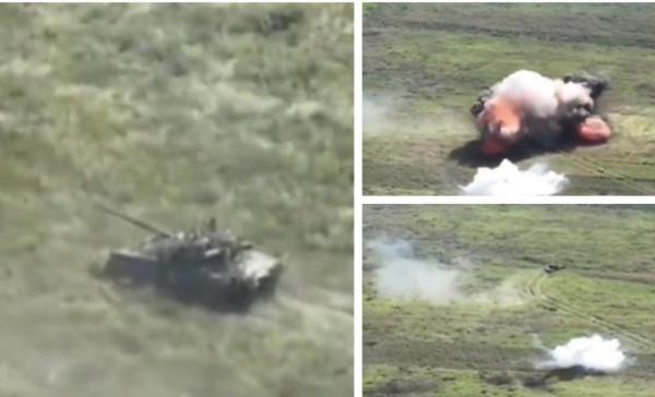 Incursiune "nebună" a unui tanc ucrainean în teritoriul controlat de ruşi. Echipajul scapă ca prin minune de "ploaia de foc" a artileriei