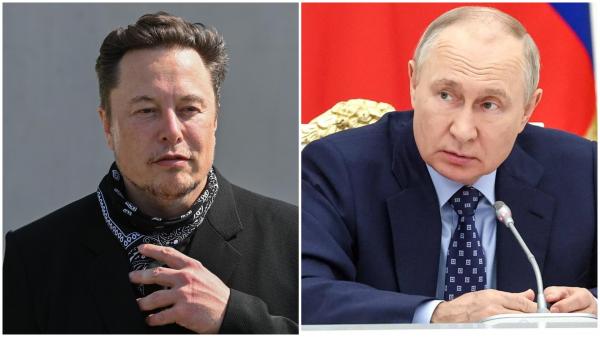 Elon Musk și Vladimir Putin